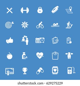 Fitness icon set 