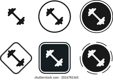 fitness icon set. Collection of high quality black outline logo for web site design and mobile dark mode apps. Vector illustration on white background