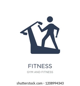 Fitness icon. Trendy flat vector Fitness icon on white background from Gym and fitness collection, vector illustration can be use for web and mobile, eps10