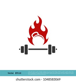 Fitness Icon Vector Logo Template Illustration Design. Vector EPS 10.