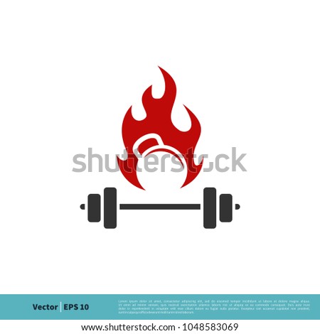 Fitness Icon Vector Logo Template Illustration Design. Vector EPS 10.