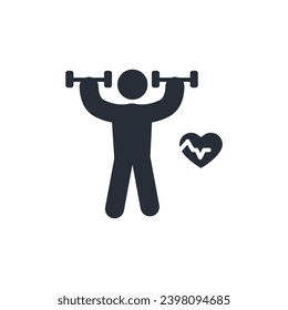 fitness icon. vector.Editable stroke.linear style sign for use web design,logo.Symbol illustration.