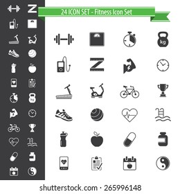 Iconos de fitness - Juego de iconos 24