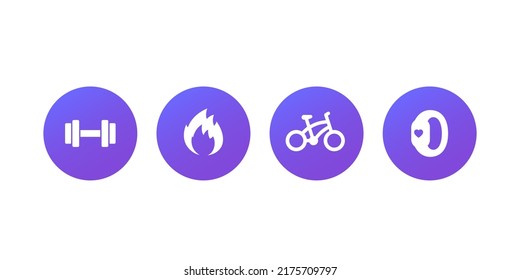 Iconos de aptitud para aplicaciones y web