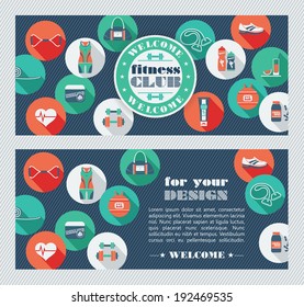 Fitness Icons background 