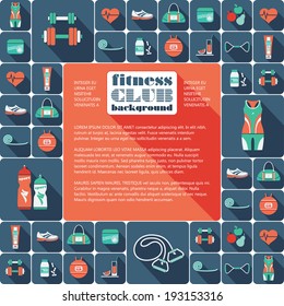 Fitness Icons background