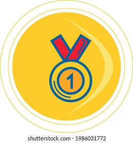 iconos de fitness, imagen vectorial multicolor, fondo amarillo circular.