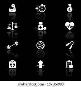 Fitness Icons set