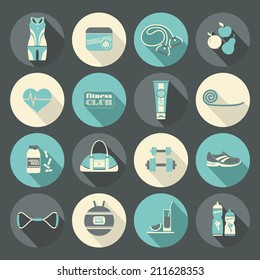 Fitness Icons set