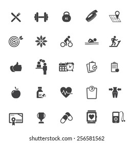 Fitness Icons set 