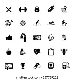 Fitness Icons set 