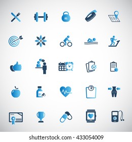 Fitness Icons set.