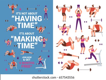 Ilustraciones de fitness
