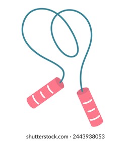 Fitness jump rope flat icon