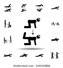 fitness, kick, position icon. Element of fitness illustration. Signs and symbols icon can be used for web, logo, mobile app, UI, UX on white background