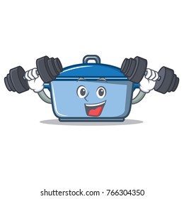 Fitness kitchen character cartoon style