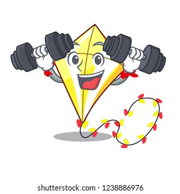 Fitness Kite cartoon fly away in sky