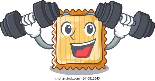 Fitness lasagne is put on character pan