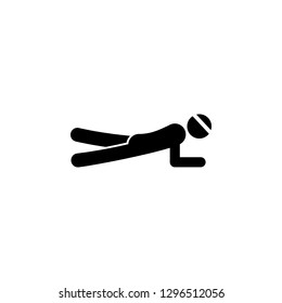 fitness, leg, plank icon. Element of fitness illustration. Signs and symbols icon can be used for web, logo, mobile app, UI, UX on white background