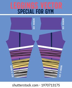 fitness leggings pants vector with mold and ready to use