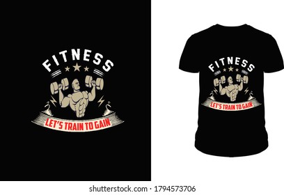 Fitness Vamos a entrenar para ganar - Fitness Diseño de camisetas