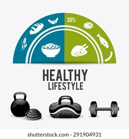 Fitness lifestyle design, vector illustration eps 10.