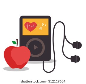 Fitness lifestyle design, vector illustration eps 10.