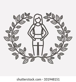 fitness lifestyle design, vector illustration eps10 graphic 