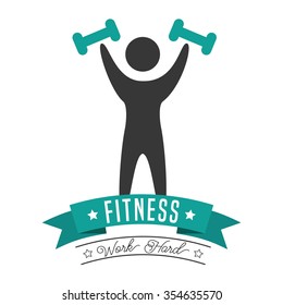 fitness lifestyle design, vector illustration eps10 graphic 