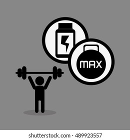 fitness lifestyle related icons image