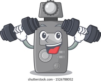 Fitness light meter character the shape mascot