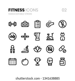 Fitness Line Icons 02