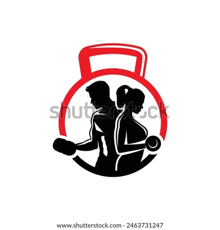 Fitness logo abstract symbol vector
