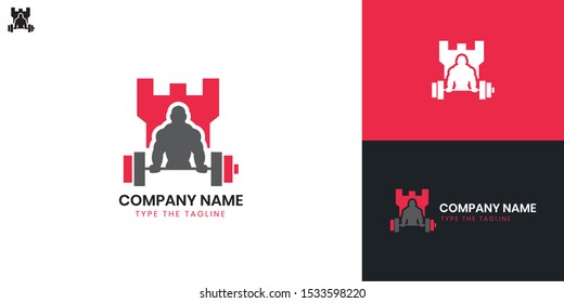 Fitness logo - All elements on this template are editable with vector software, suitable fof Gym/Health Logo