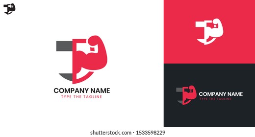 Fitness logo - All elements on this template are editable with vector software, suitable fof Gym/Health Logo