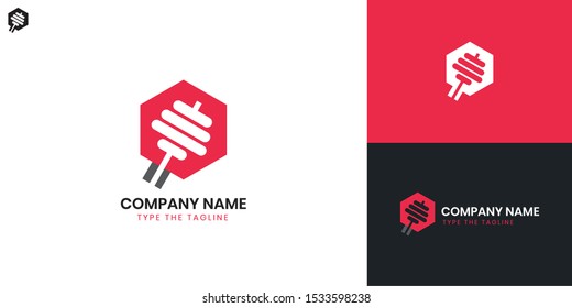 Fitness logo - All elements on this template are editable with vector software, suitable fof Gym/Health Logo