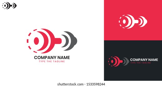 Fitness logo - All elements on this template are editable with vector software, suitable fof Gym/Health Logo