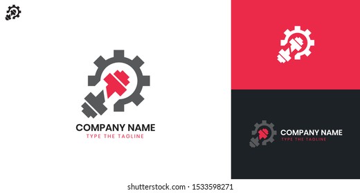 Fitness logo - All elements on this template are editable with vector software, suitable fof Gym/Health Logo