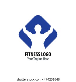 Fitness Logo in Blue