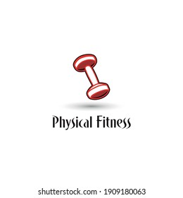 Fitness logo club. Fitness Centre logo with barbell icon. Gym Logo concept