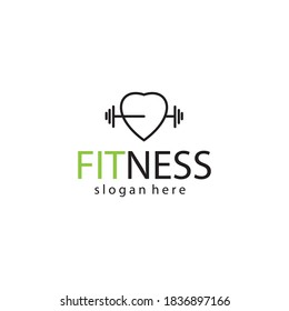 Fitness Logo Creative Illustration Barbell Company Stock Vector ...