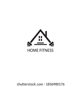 fitness logo creative illustration barbell company template vector design house