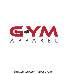 The Fitness logo creative modern and minimalist abstract and vector