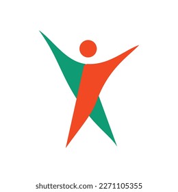 Fitness logo  dance logo icon