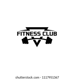 Fitness Logo Design. Gymnastic Logo Template. Body Building Logo Concept. Sport And Recreation Logo For Club Or Business.