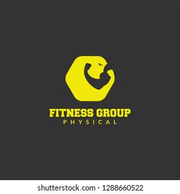 Fitness logo, design inspiration vector template for any purpose