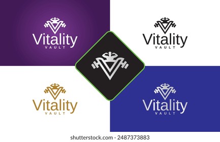 Imagen de Vector de salud o gimnasio de la Plantilla del diseño del logotipo de la aptitud, logotipo del gimnasio, Vector del logotipo de la aptitud, diseño conveniente para la aptitud, equipo deportivo, salud del cuerpo, bebida de la aptitud, marcas del Producto del suplemento del cuerpo.