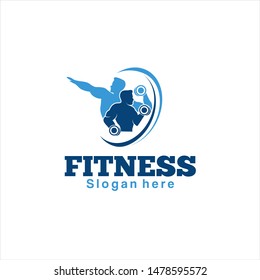 fitness  logo design template,design for gym and fitness vector