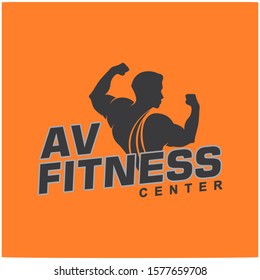 fitness logo design template,design for gym and fitness vector combine with initial letters isolated on white background