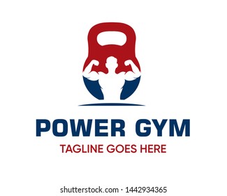 Fitness Logo Design Template-Muscle Logo-Design For Gym and Fitness-Vector